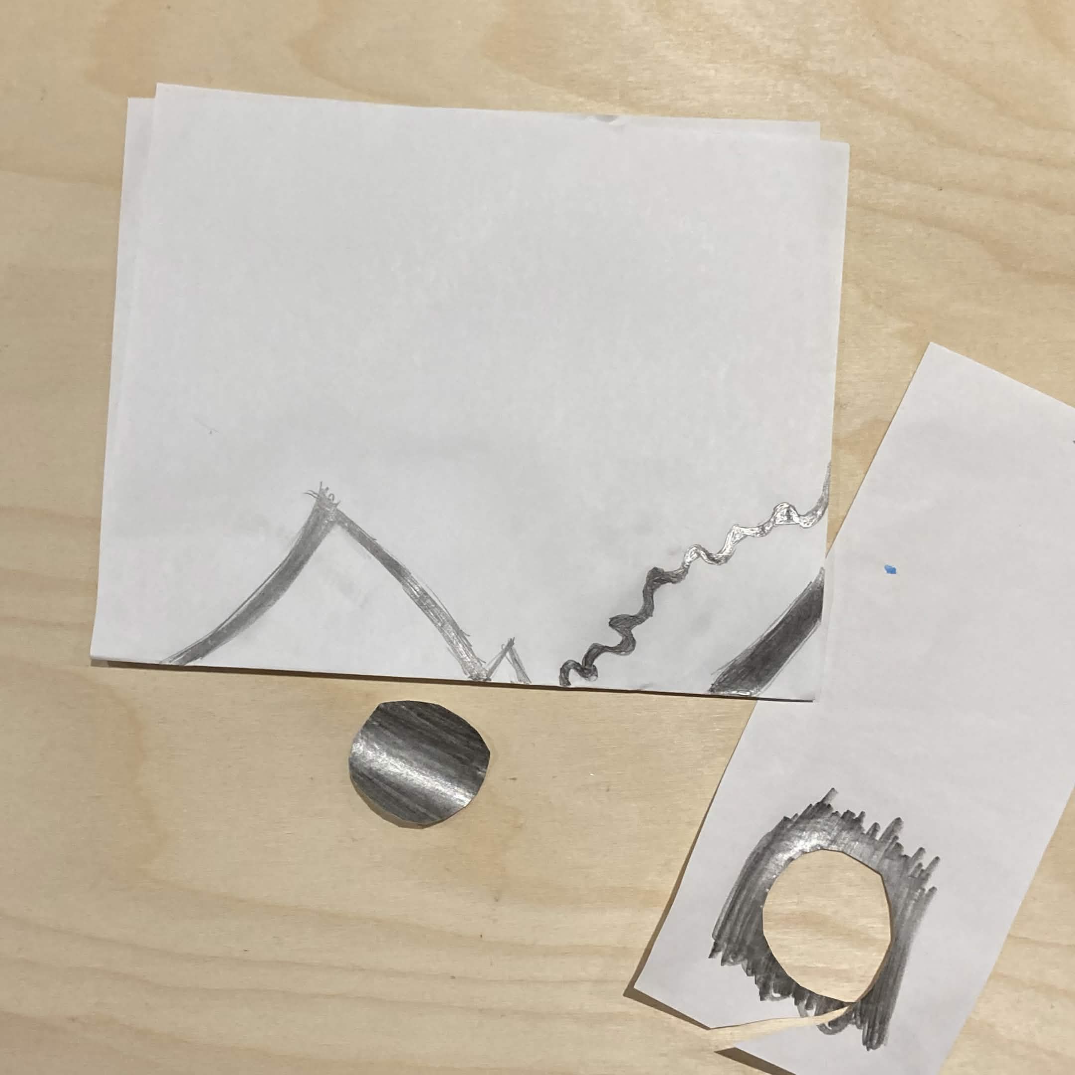 Some graphite lines I made to use for an art circuit